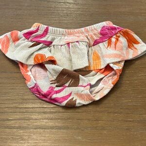 Carter's Pink and Orange Leaf Diaper Cover